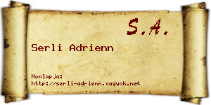 Serli Adrienn névjegykártya